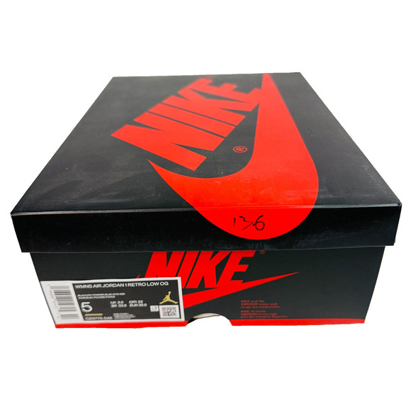 Nike Air Jordan 1 Low OG WMNS UNC Chicago Black Powder Blue CZ0775-046 Sz 5 NEW - Picture 5 of 9